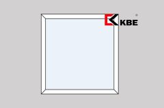 Кирпичный дом окно глухое KBE 1400*1400