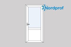 Панельный дом дверь балконная Nordprof 700*2100